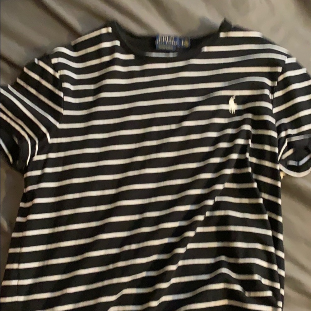 Polo Ralph Lauren black and white stripe tee